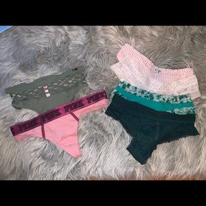 Misc. Pink Victoria’s Secret undies - 7 pairs